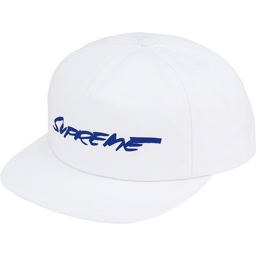 Details on Futura Logo 5-Panel White from fall winter
                                                    2020 (Price is $42)