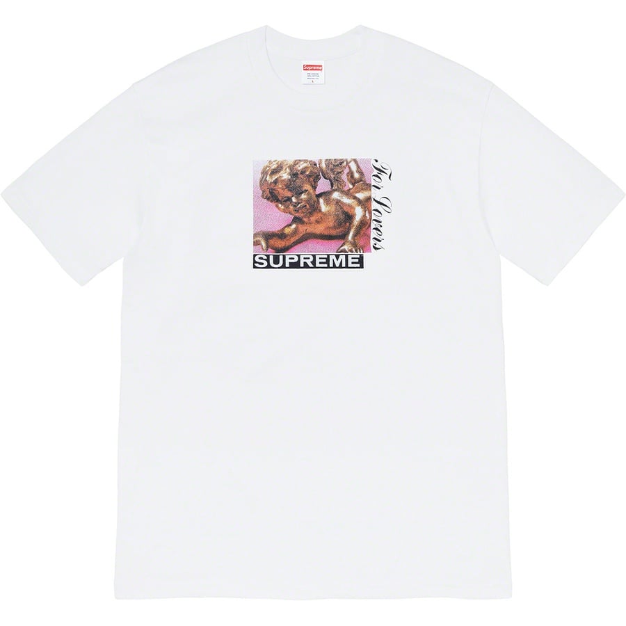 Details on Lovers Tee White from fall winter
                                                    2020 (Price is $38)