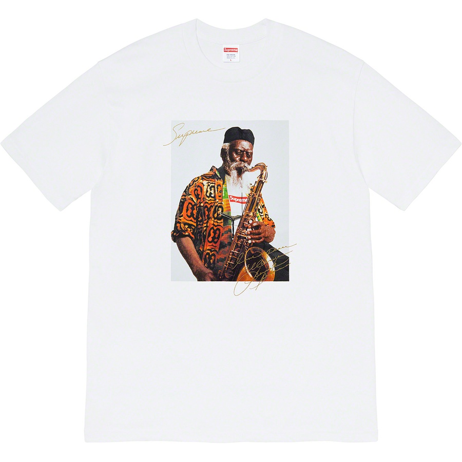 Details on Pharoah Sanders Tee White from fall winter
                                                    2020 (Price is $48)