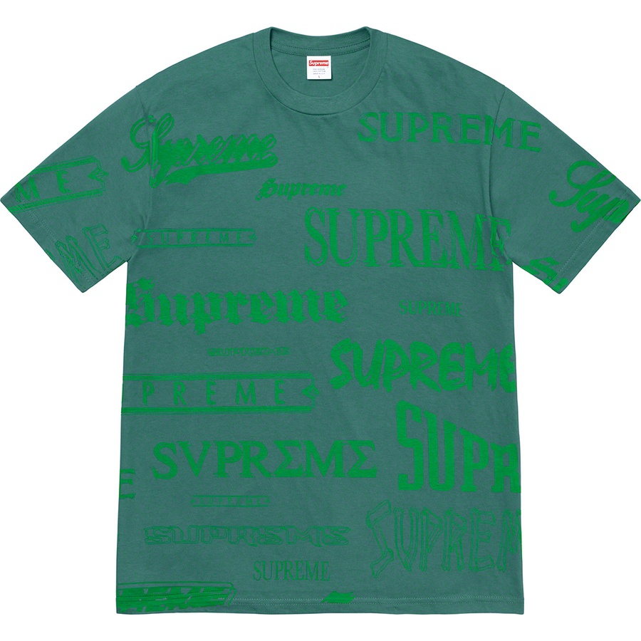 Details on Multi Logo Tee Dark Teal from fall winter 2020 (Price is $44)