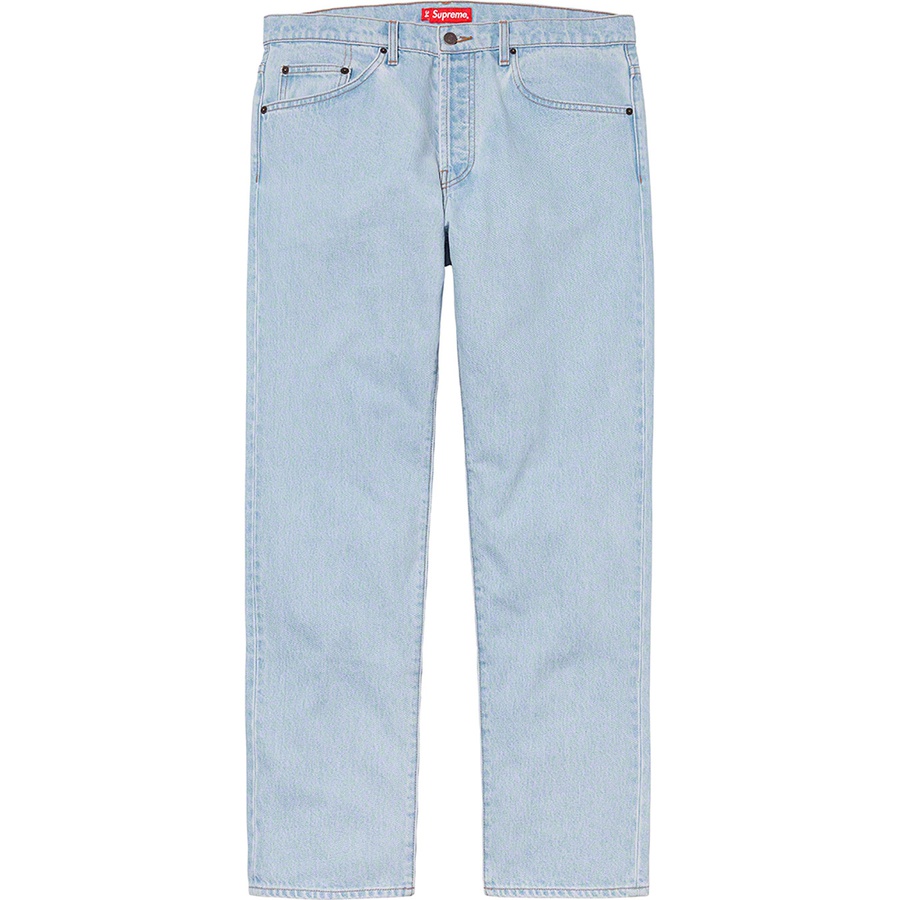 Details on Regular Jean Washed Blue from fall winter 2020 (Price is $148)