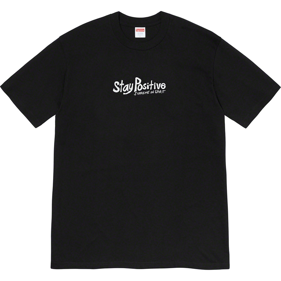 Details on Stay Positive Tee Black from fall winter 2020 (Price is $38)
