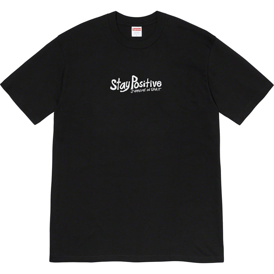 Details on Stay Positive Tee Black from fall winter
                                                    2020 (Price is $38)