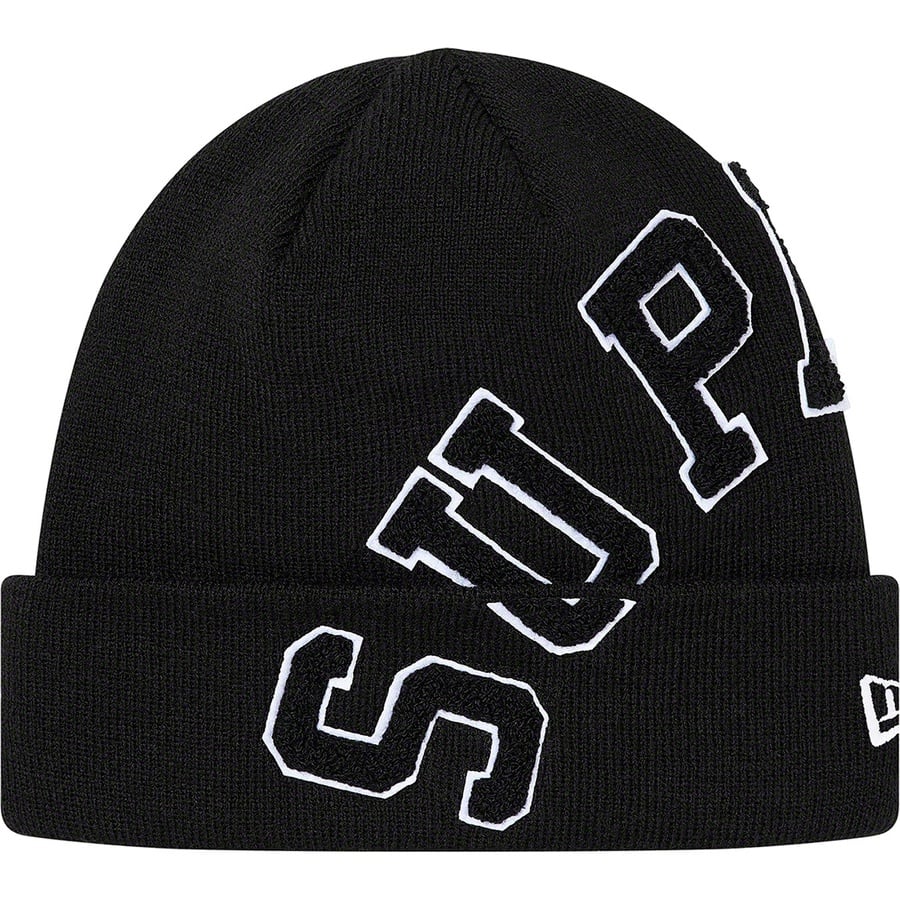 Details on New Era Big Arc Beanie Black from fall winter
                                                    2020 (Price is $38)