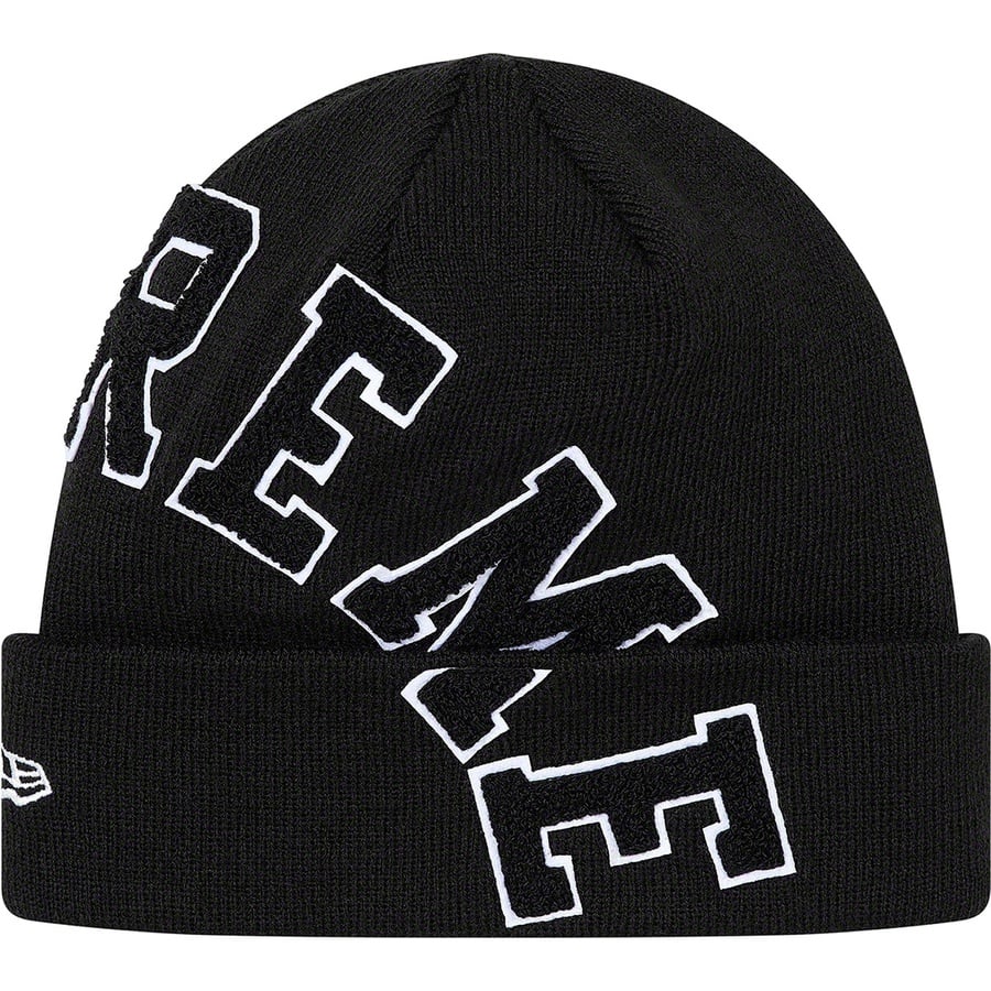 Details on New Era Big Arc Beanie Black from fall winter
                                                    2020 (Price is $38)