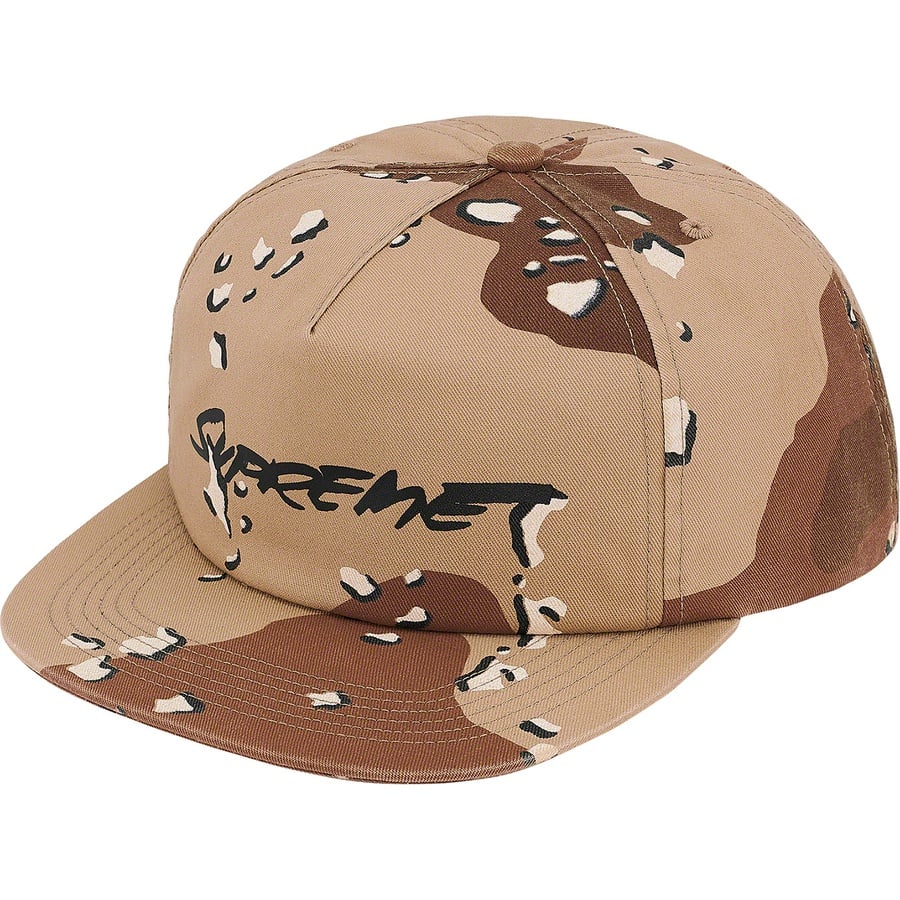 Details on Futura Logo 5-Panel Chocolate Chip Camo from fall winter
                                                    2020 (Price is $42)