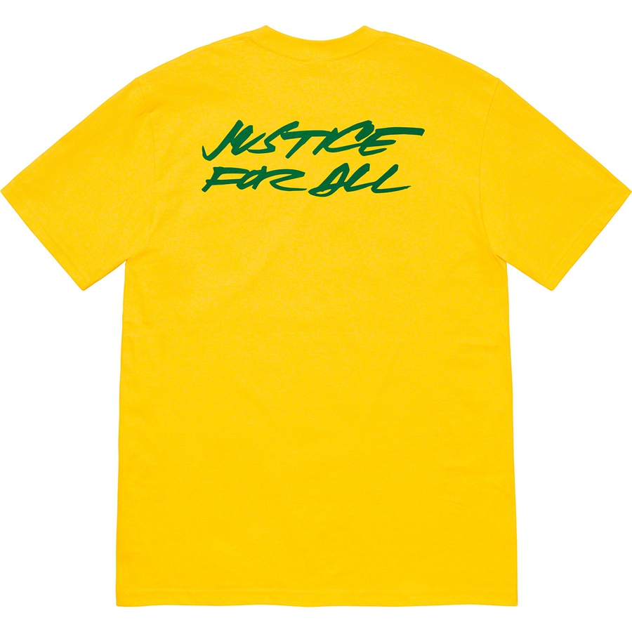 Details on Futura Logo Tee Yellow from fall winter
                                                    2020 (Price is $38)