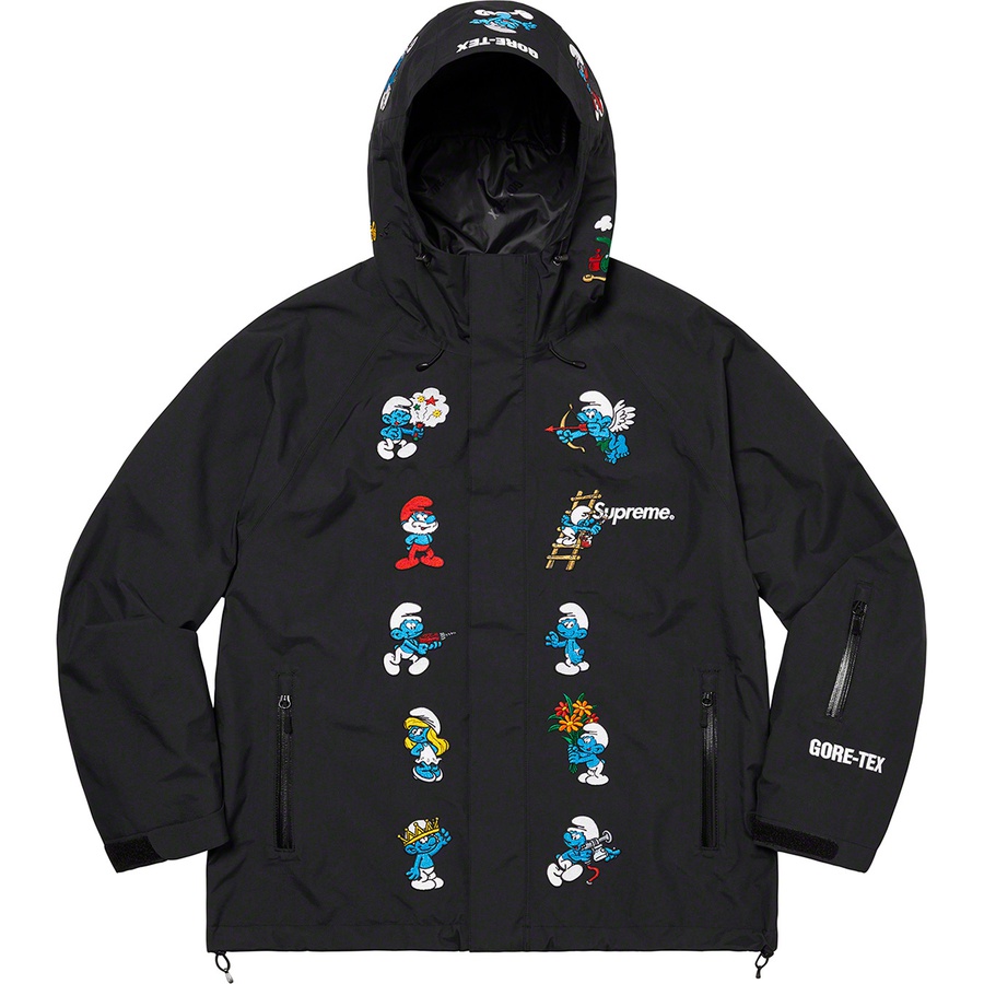 Details on Supreme Smurfs™ GORE-TEX Shell Jacket Black from fall winter
                                                    2020 (Price is $398)