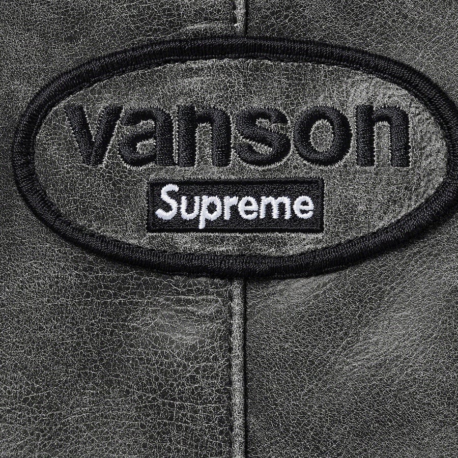 Vanson Leathers Worn Leather Jacket - fall winter 2020 - Supreme