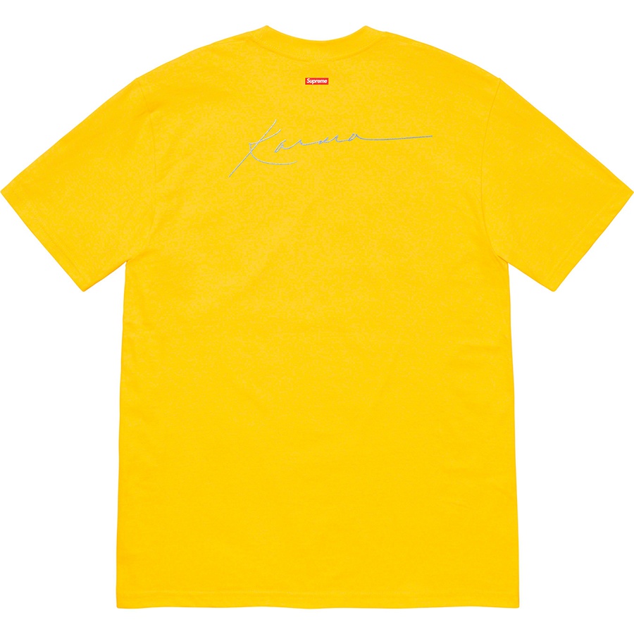 Details on Pharoah Sanders Tee Yellow from fall winter 2020 (Price is $48)