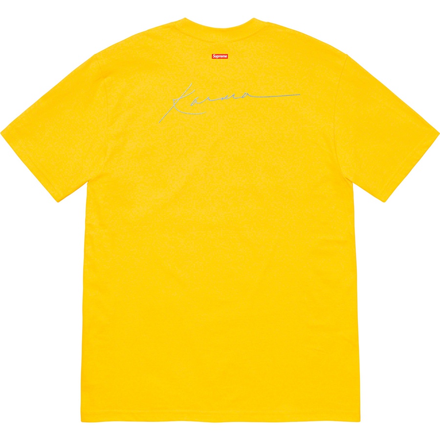 Details on Pharoah Sanders Tee Yellow from fall winter
                                                    2020 (Price is $48)