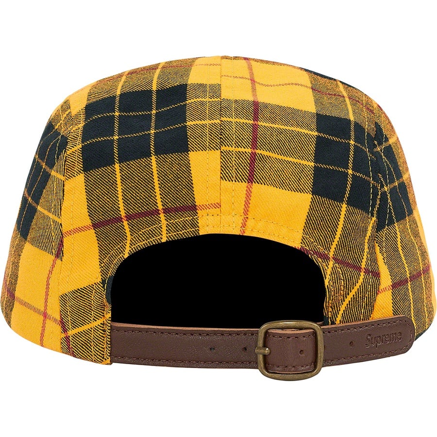 Details on Washed Chino Twill Camp Cap Yellow Tartan from fall winter 2020