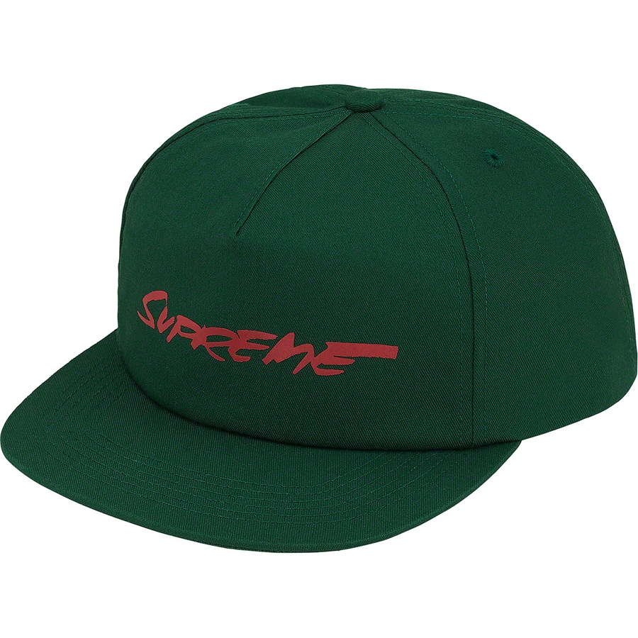 Details on Futura Logo 5-Panel Dark Green from fall winter
                                                    2020 (Price is $42)
