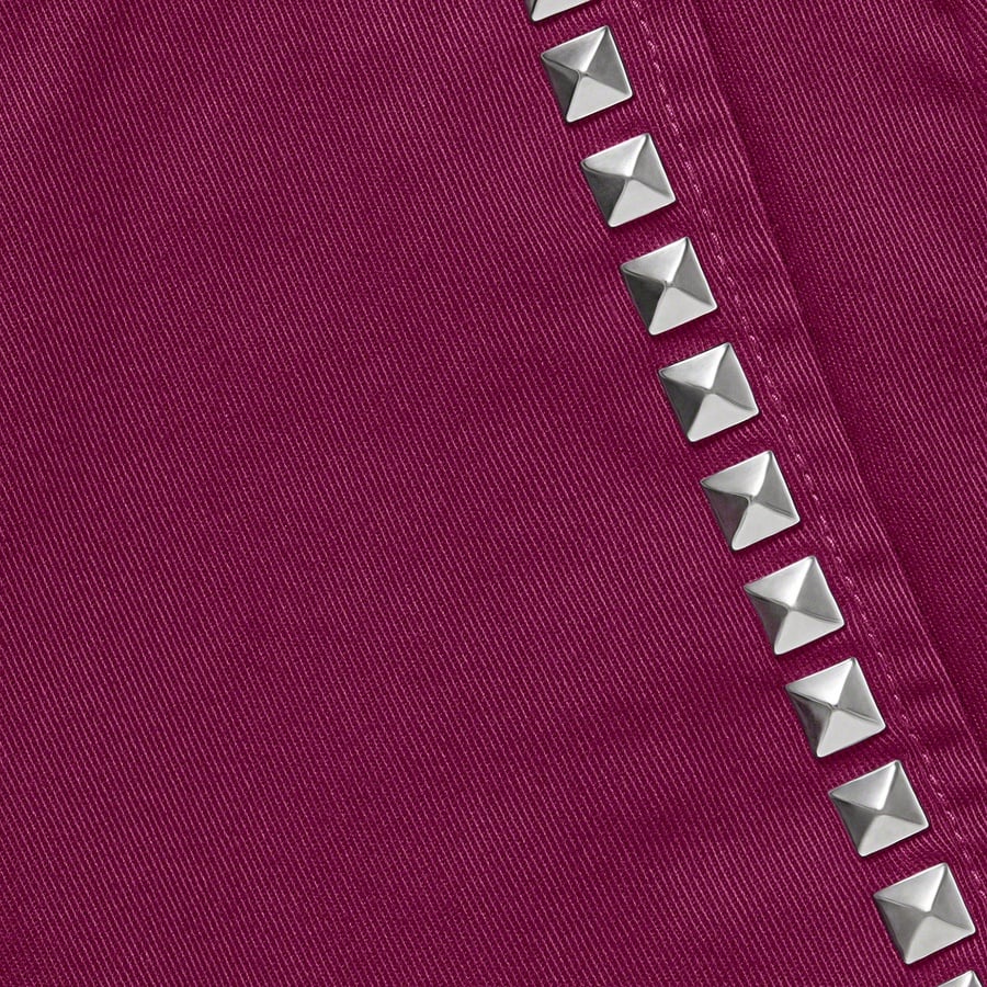 Details on Studded Work Pant Maroon from fall winter
                                                    2020 (Price is $148)