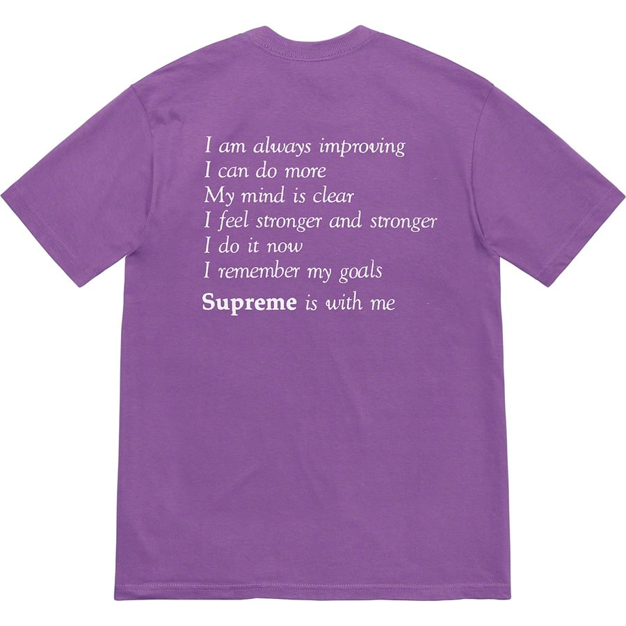 Details on Stay Positive Tee Purple from fall winter
                                                    2020 (Price is $38)