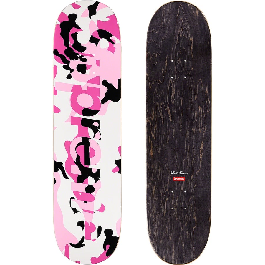 Details on Camo Logo Skateboard Pink Camo - 8.125" x 32" from fall winter
                                                    2020 (Price is $50)