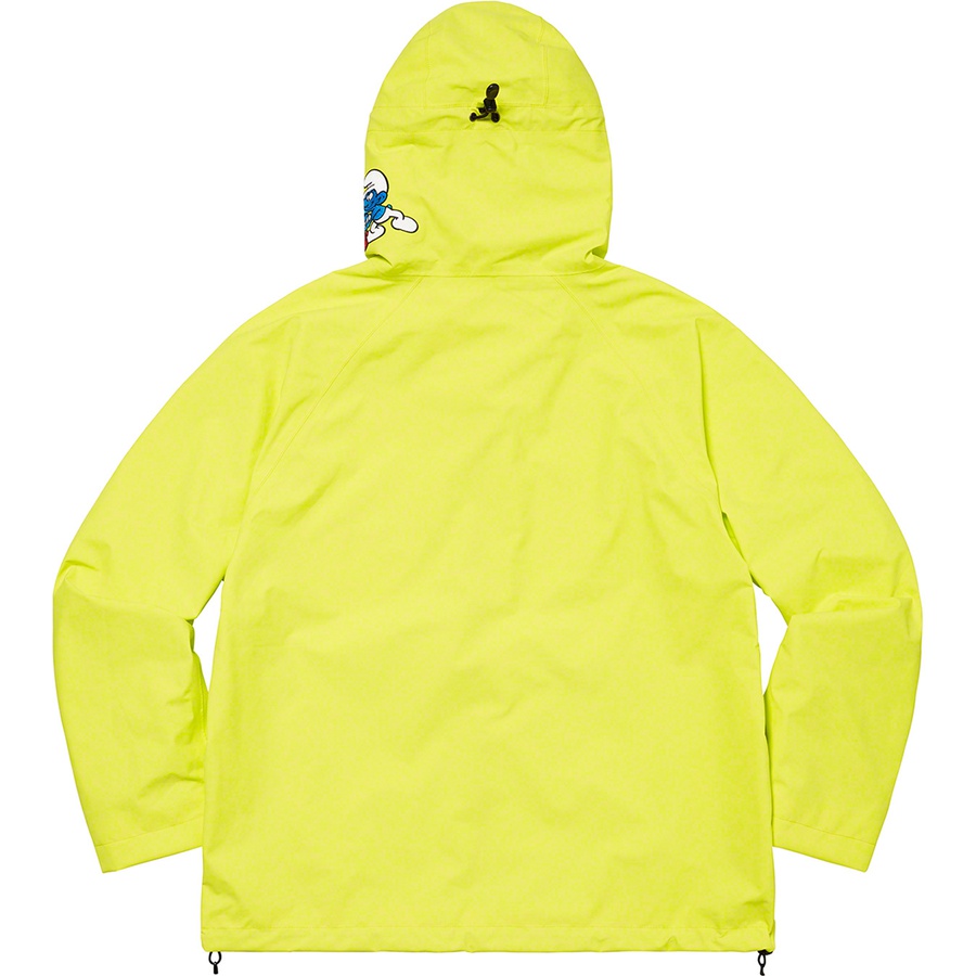 Details on Supreme Smurfs™ GORE-TEX Shell Jacket Bright Yellow from fall winter
                                                    2020 (Price is $398)