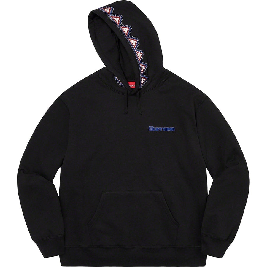 Details on Pharaoh Studded Hooded Sweatshirt Black from fall winter 2020 (Price is $168)