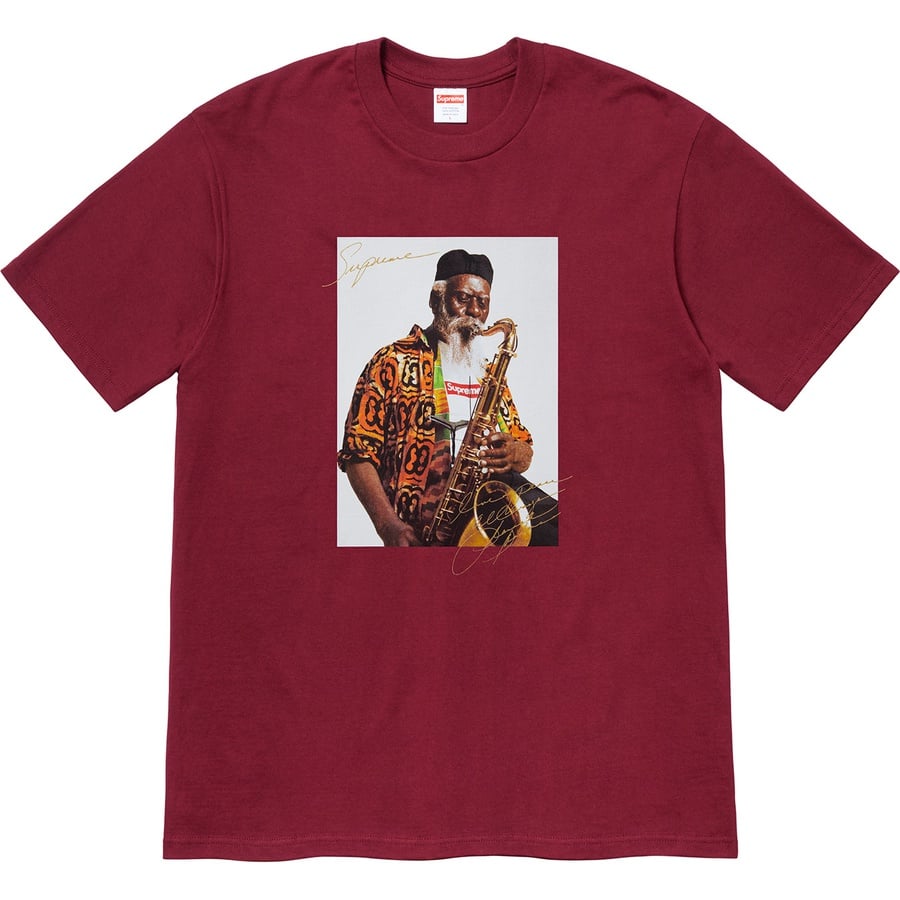 Details on Pharoah Sanders Tee Cardinal from fall winter
                                                    2020 (Price is $48)