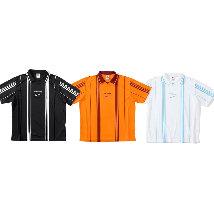 Supreme Supreme Nike Jewel Stripe Soccer Jersey released during fall winter 20 season