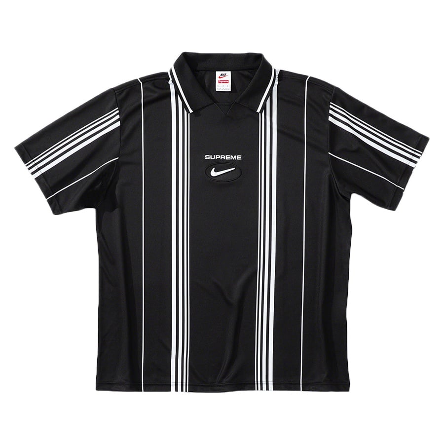 Supreme Nike Stripe Soccer JerseyBlack M