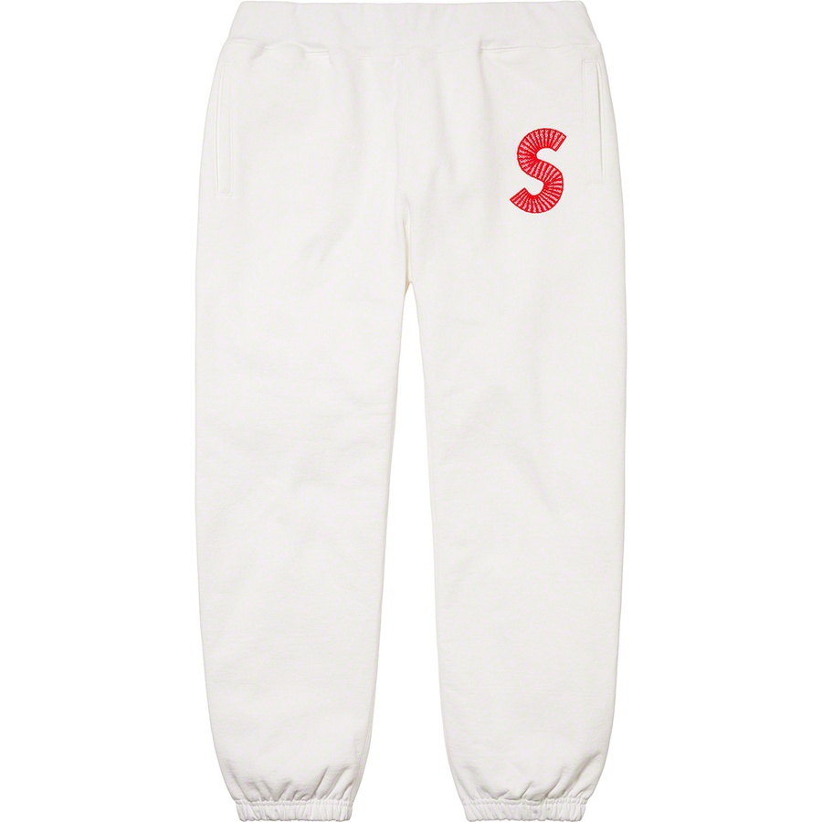 Details on S Logo Sweatpant White from fall winter
                                                    2020 (Price is $158)
