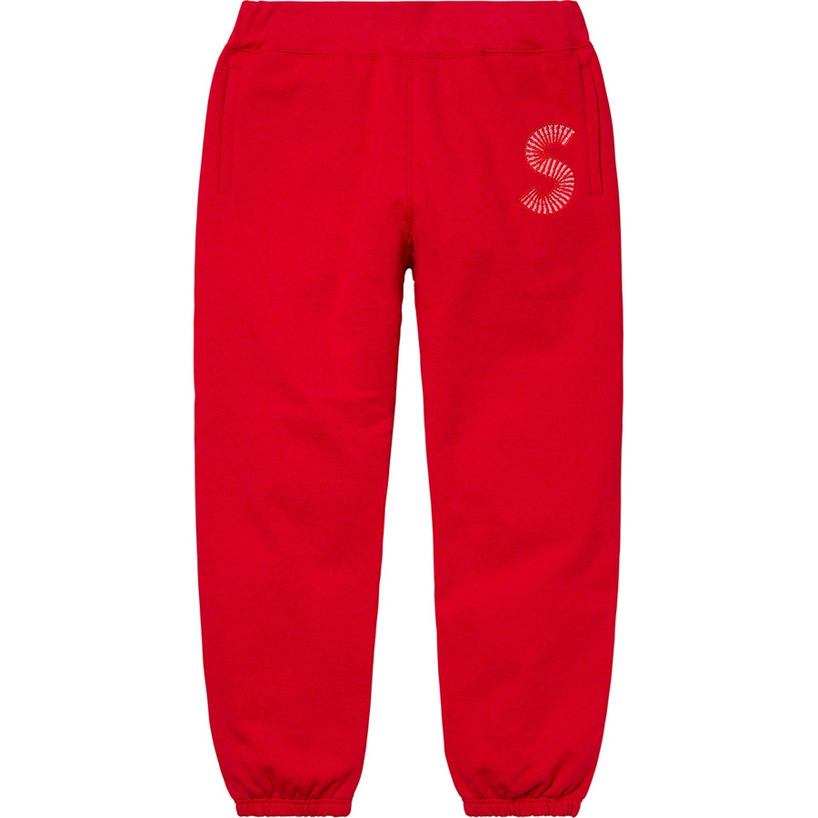 Details on S Logo Sweatpant Red from fall winter 2020 (Price is $158)