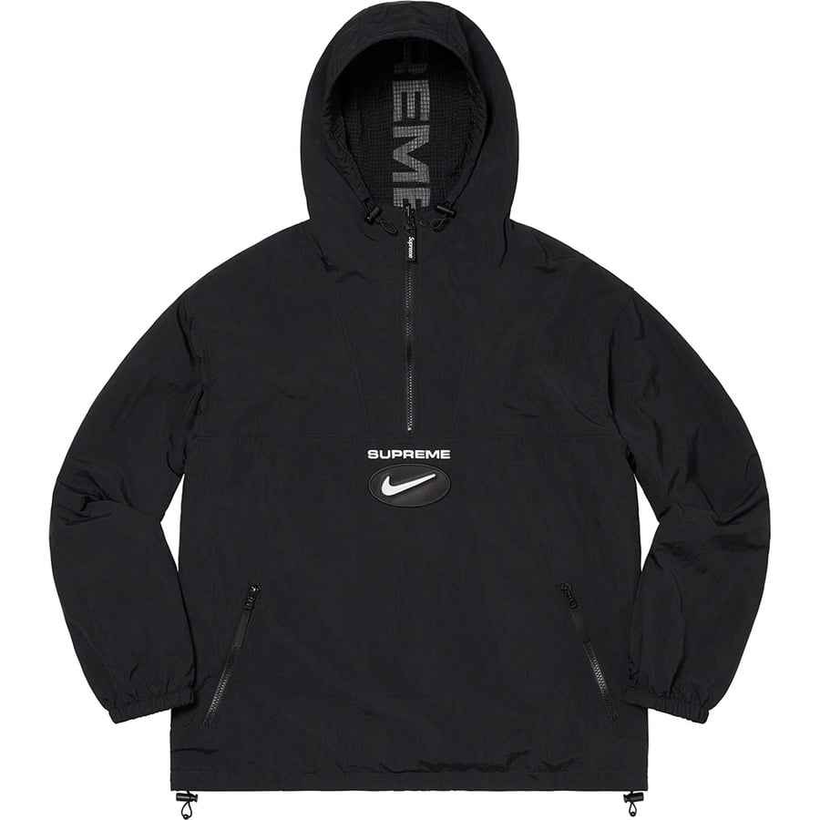 Details on Supreme Nike Jewel Reversible Ripstop Anorak Black from fall winter
                                                    2020 (Price is $188)