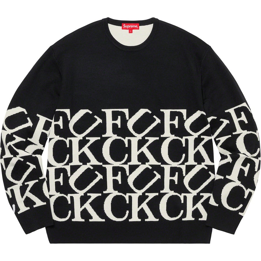 Details on Fuck Sweater Black from fall winter
                                                    2020 (Price is $148)