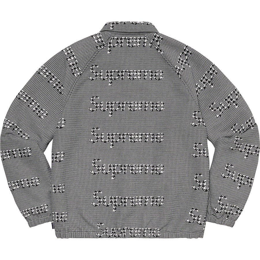 Details on Houndstooth Logos Snap Front Jacket Black from fall winter
                                                    2020 (Price is $168)