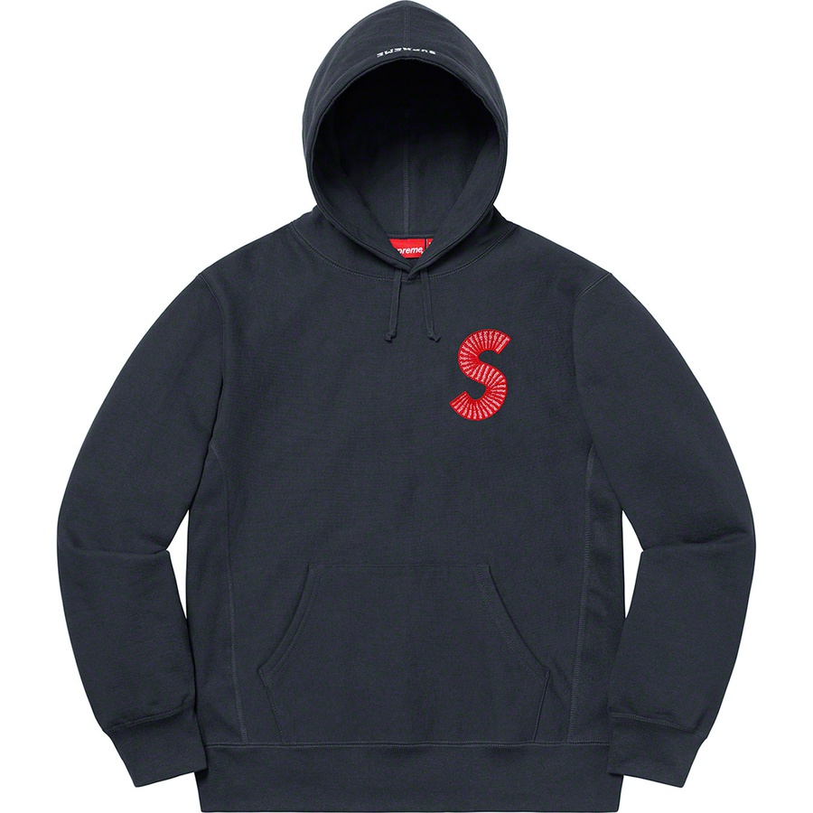 Details on S Logo Hooded Sweatshirt Navy from fall winter
                                                    2020 (Price is $168)