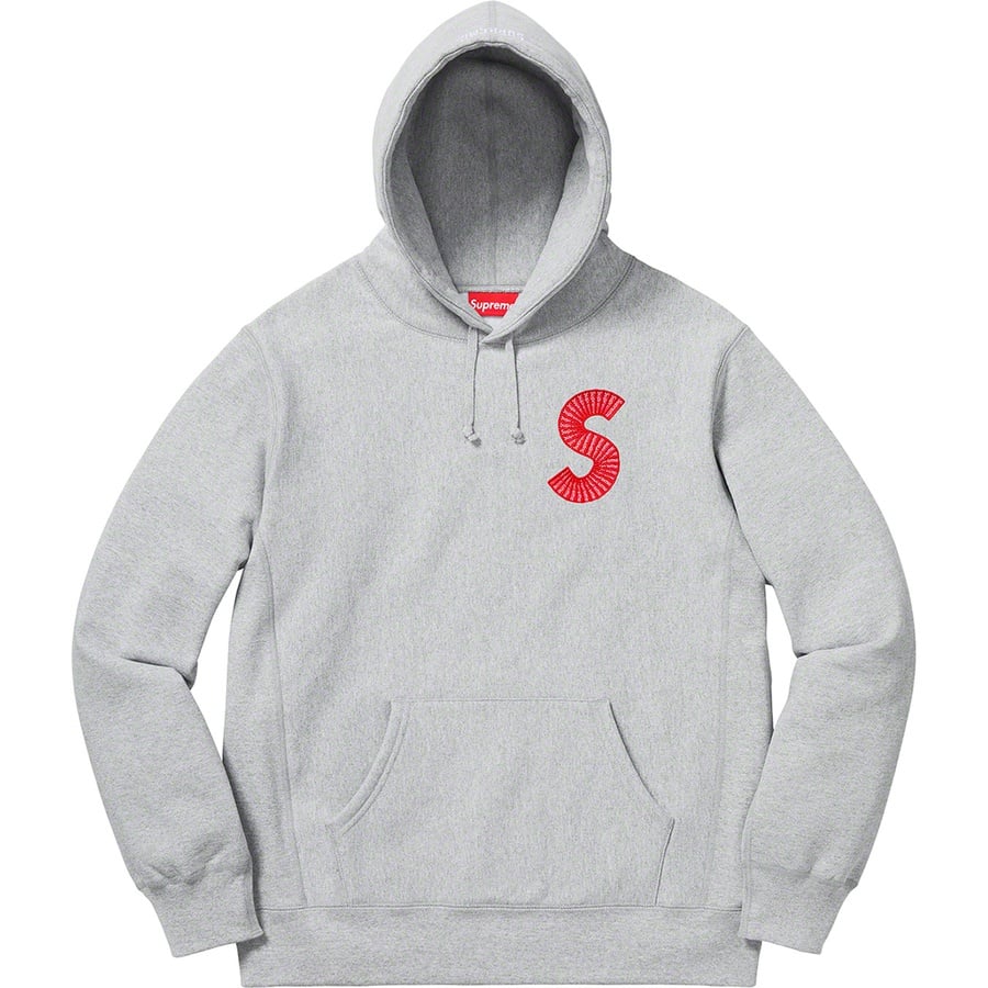 Details on S Logo Hooded Sweatshirt Heather Grey from fall winter
                                                    2020 (Price is $168)