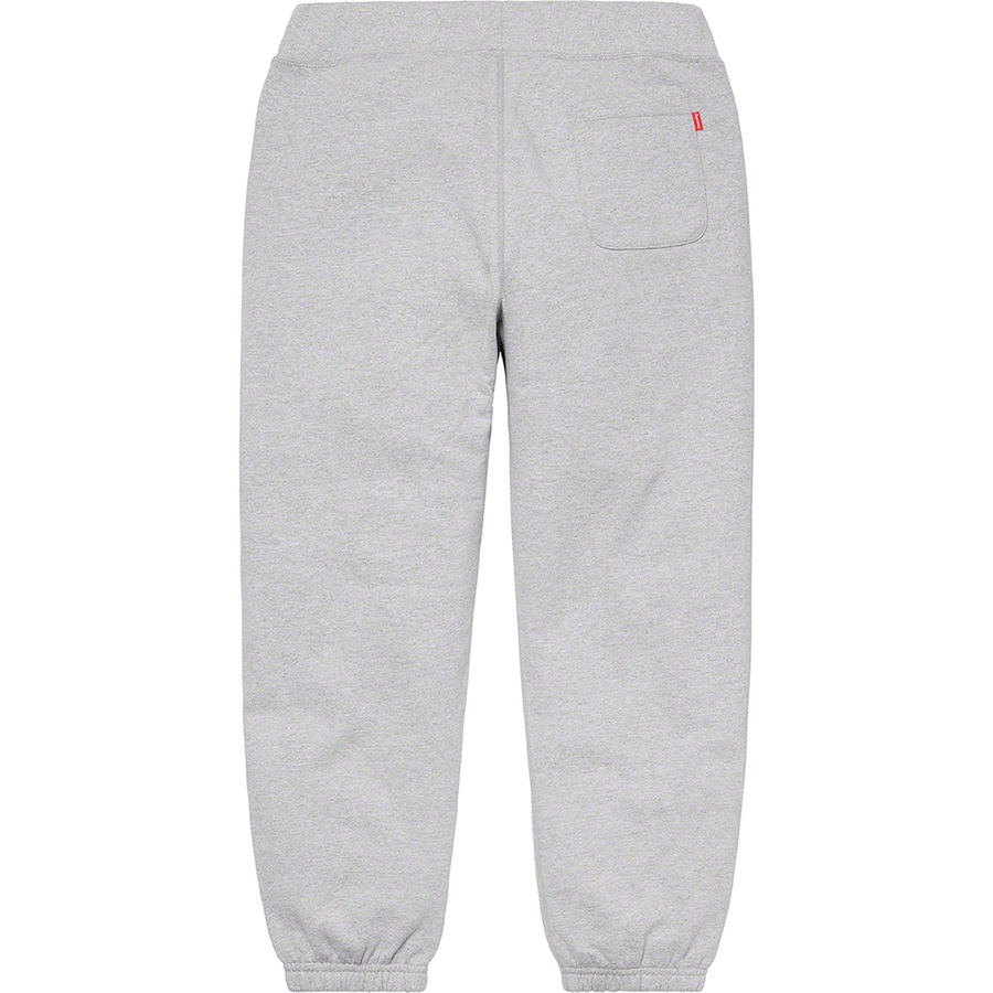 Supreme S Logo Sweatpant (FW20) - Heather Grey - $158