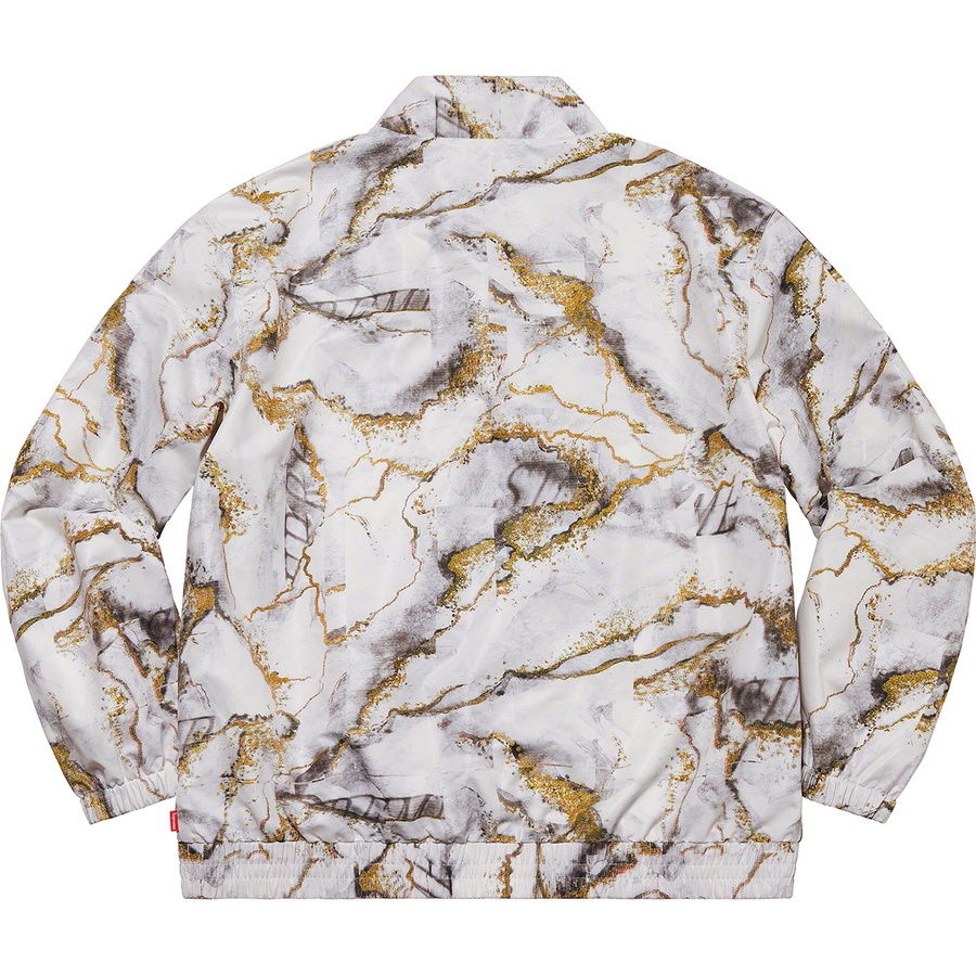 Details on Marble Track Jacket White from fall winter 2020 (Price is $158)