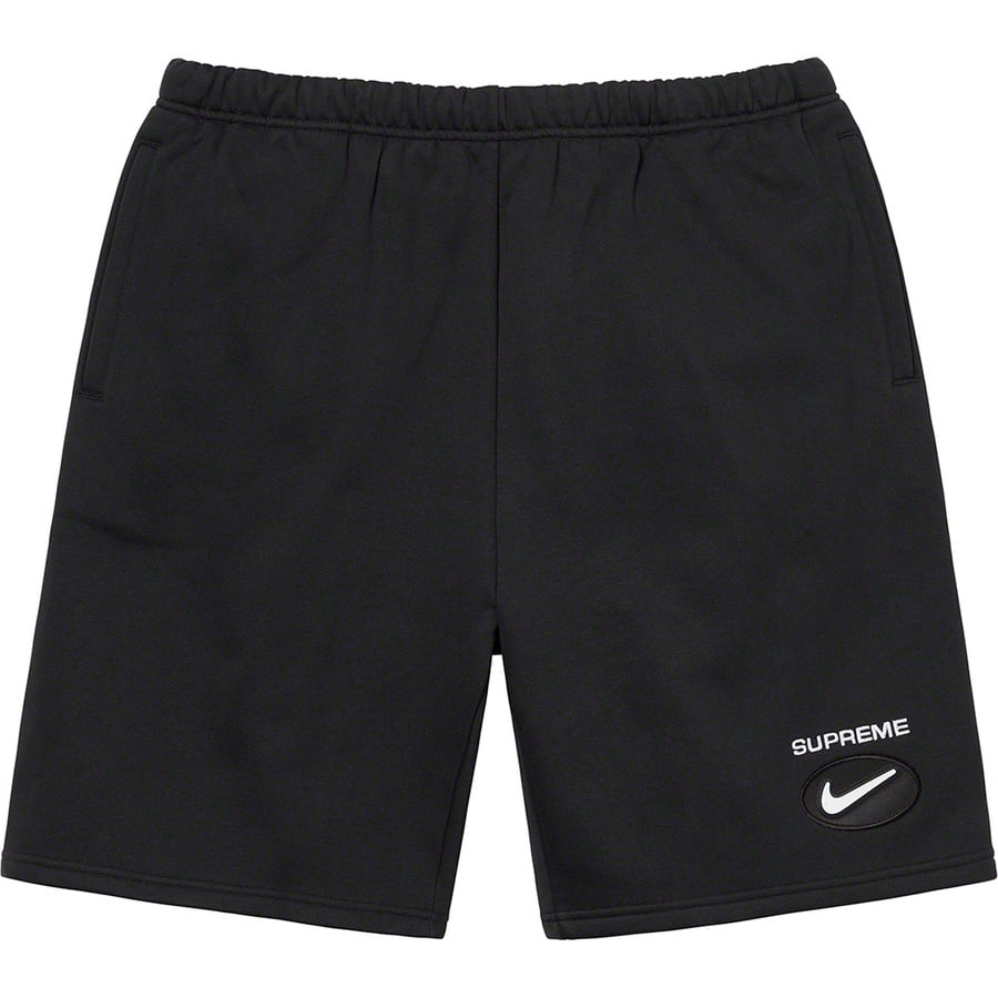 Details on Supreme Nike Jewel Sweatshort Black from fall winter
                                                    2020 (Price is $110)