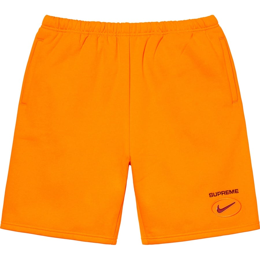 Details on Supreme Nike Jewel Sweatshort Orange from fall winter
                                                    2020 (Price is $110)