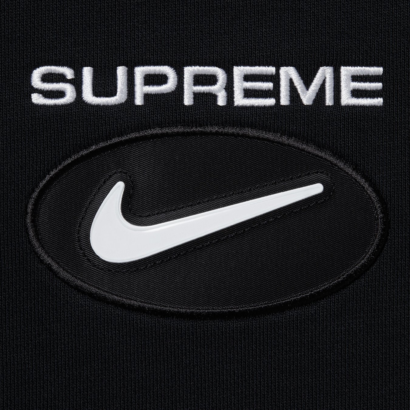 supreme nike jewel crewneck black