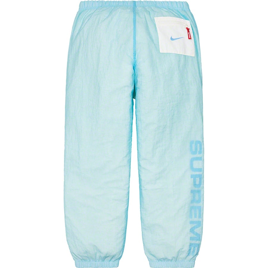 Details on Supreme Nike Jewel Reversible Ripstop Pant Light Blue from fall winter
                                                    2020 (Price is $138)