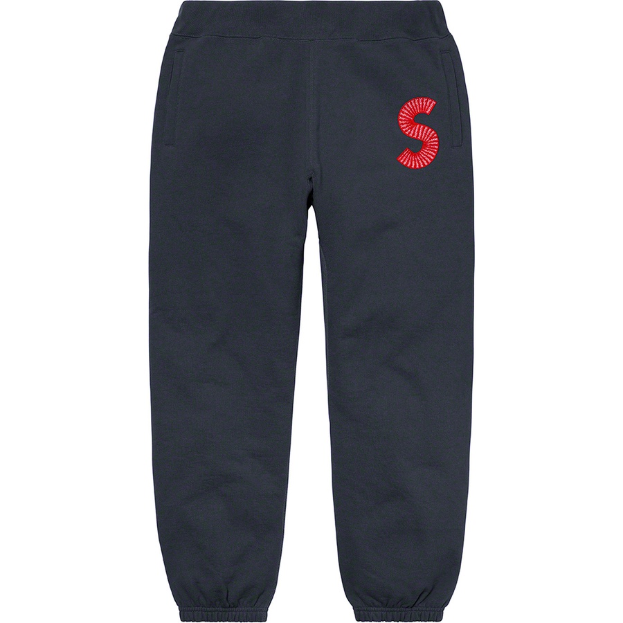 Details on S Logo Sweatpant Navy from fall winter
                                                    2020 (Price is $158)