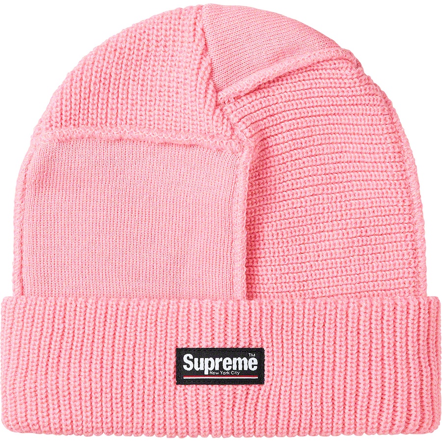 Details on Paneled Seam Beanie Pink from fall winter 2020 (Price is $36)