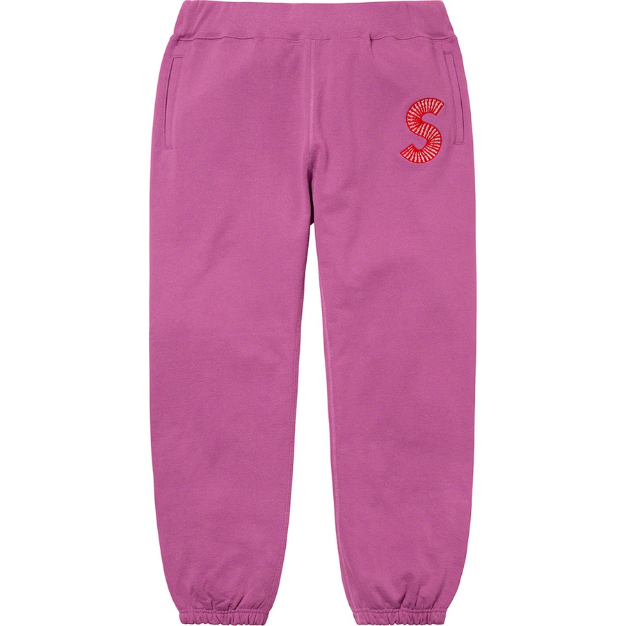 Details on S Logo Sweatpant Bright Purple from fall winter
                                                    2020 (Price is $158)