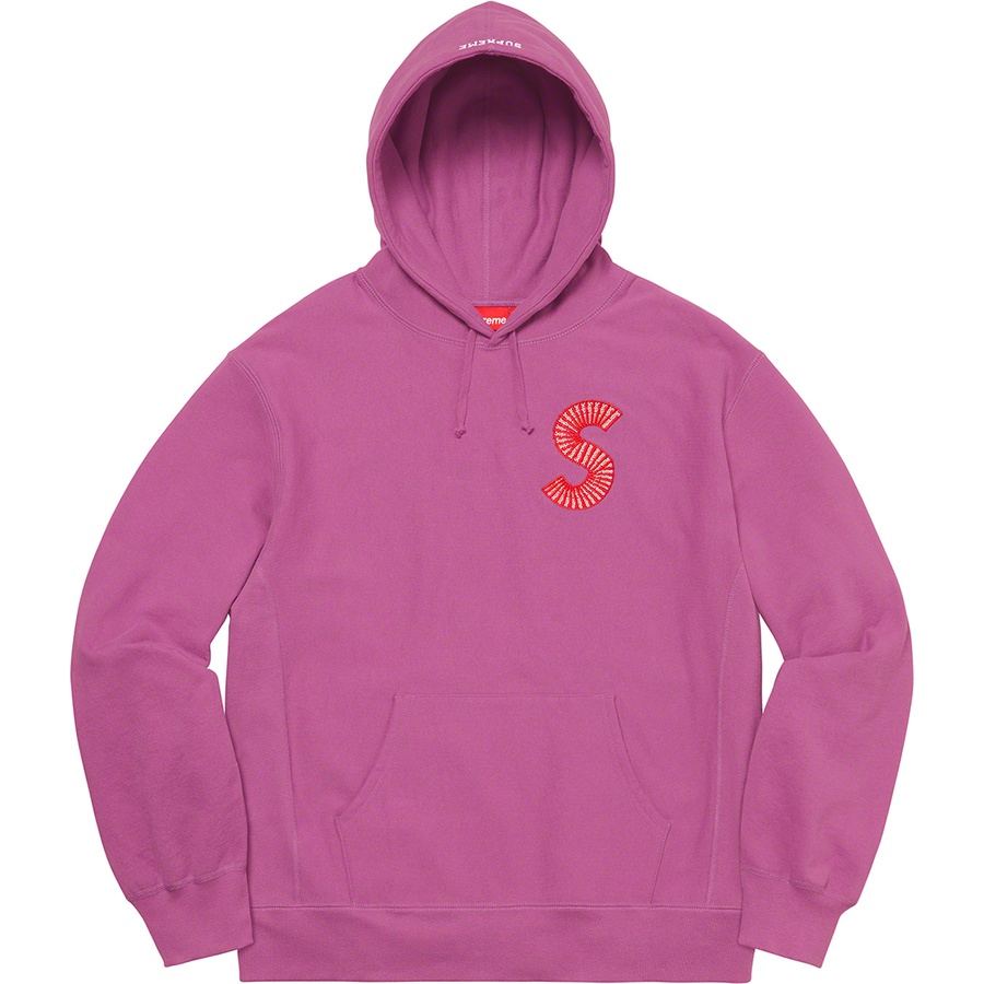 Details on S Logo Hooded Sweatshirt Bright Purple from fall winter
                                                    2020 (Price is $168)