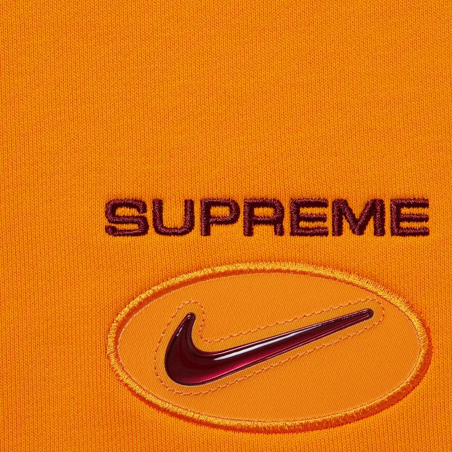 Details on Supreme Nike Jewel Sweatshort Orange from fall winter
                                                    2020 (Price is $110)