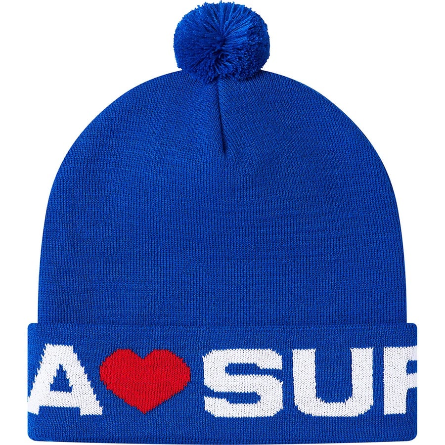 Details on Love Supreme Beanie Royal from fall winter 2020 (Price is $36)