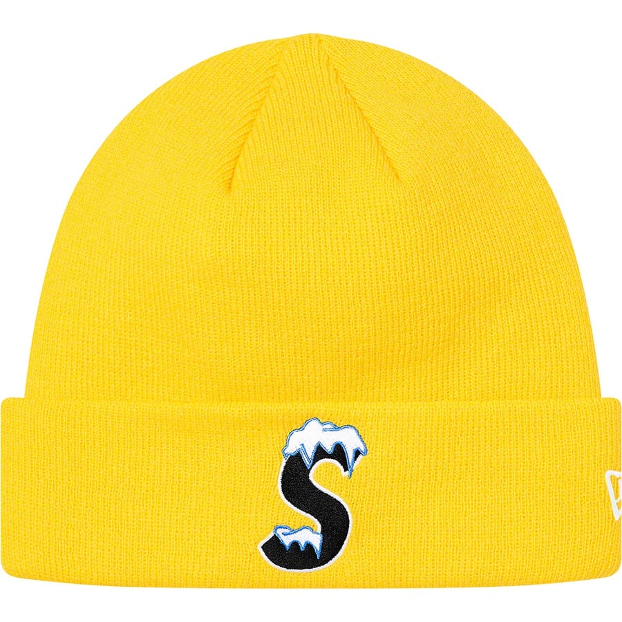 Details on New Era S Logo Beanie Yellow from fall winter
                                                    2020 (Price is $38)