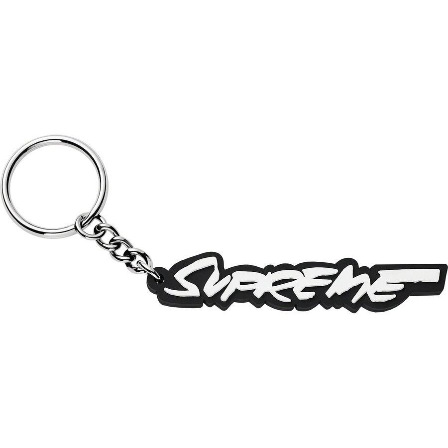 Details on Futura Logo Keychain Black from fall winter
                                                    2020 (Price is $14)