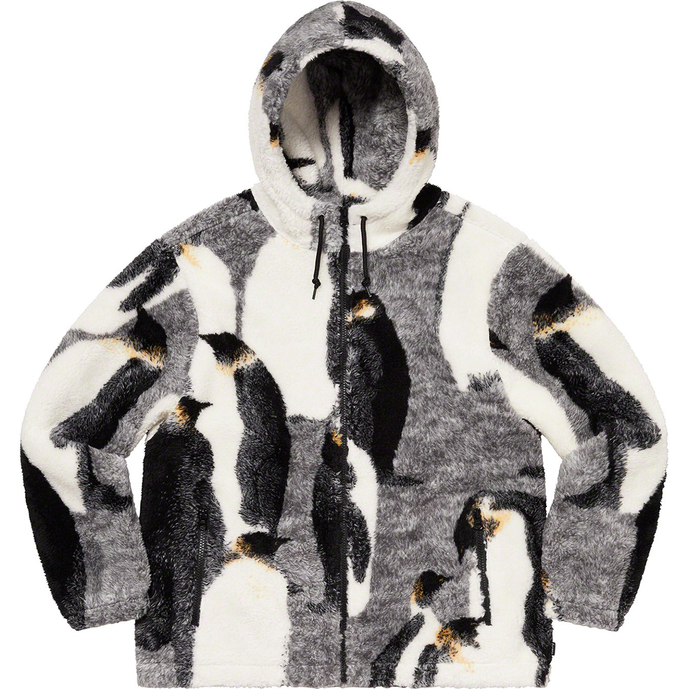 L】Supreme Penguins Hooded Fleece Jacket-