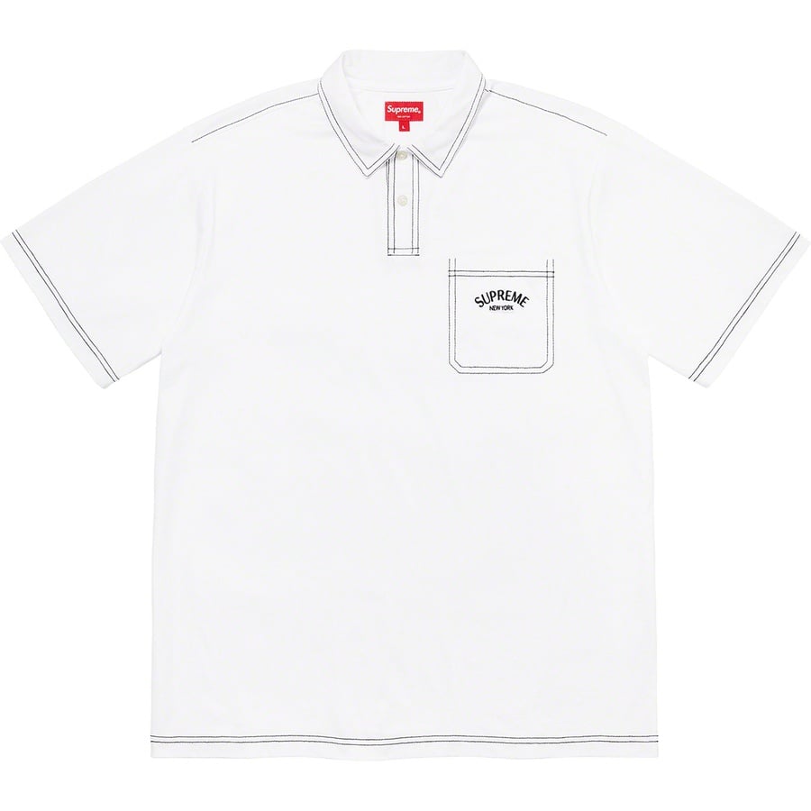 Details on Contrast Stitch Polo White from fall winter
                                                    2020 (Price is $98)