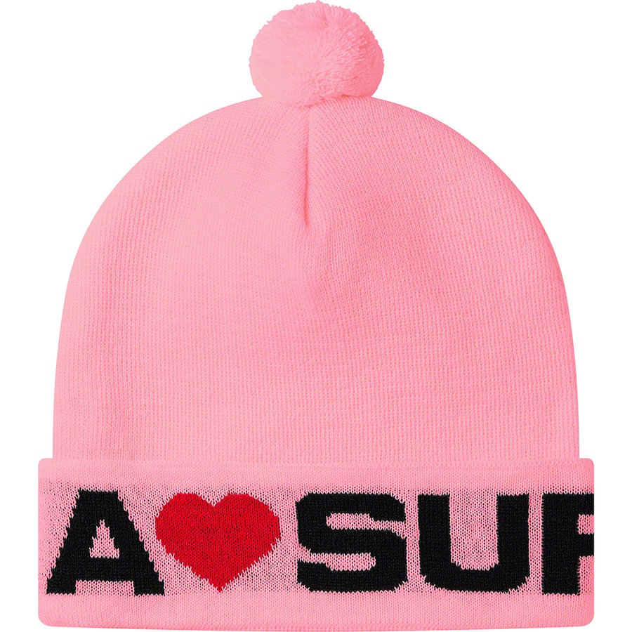 Details on Love Supreme Beanie Light Pink from fall winter
                                                    2020 (Price is $36)