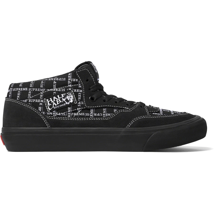 Details on Supreme Vans Half Cab Pro Black from fall winter
                                                    2020 (Price is $110)